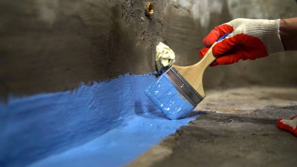 Commercial Waterproofing project at a Stinesville, IN business property by SJ Waterproofing Pros